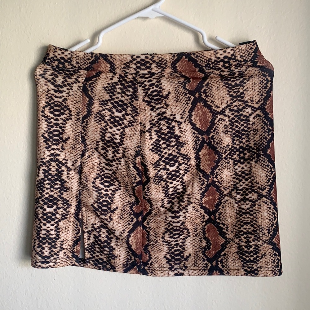 Snake skin skirt